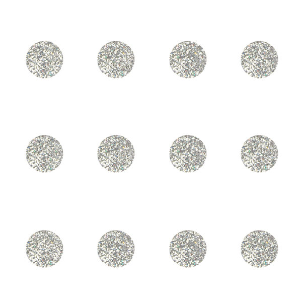 Glitzerpunkte silber – zum Kleben