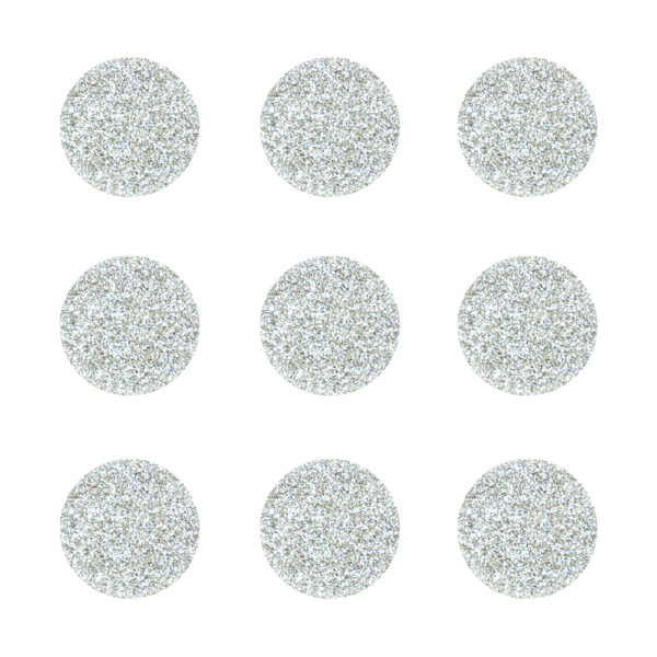 Glitzerpunkte silber – zum Kleben