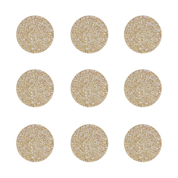 Glitzerpunkte gold – zum Kleben