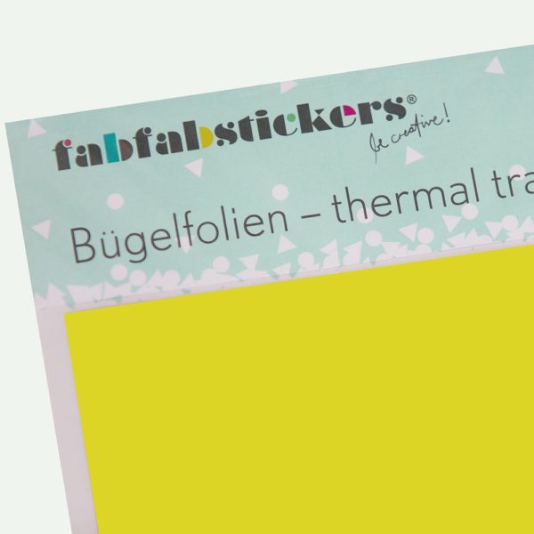 Bügelfolie – citrusgelb