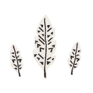 Glitter feathers - iron on stickers