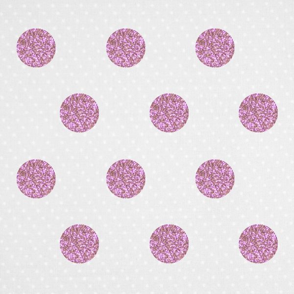 Glitzerpunkte pink – Bügelsticker