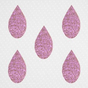 Glitzertropfen - pink