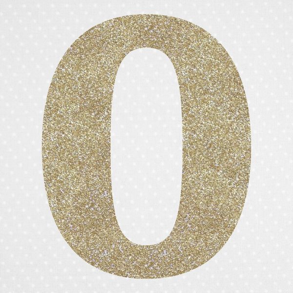 Large glitter 0 - ironing number