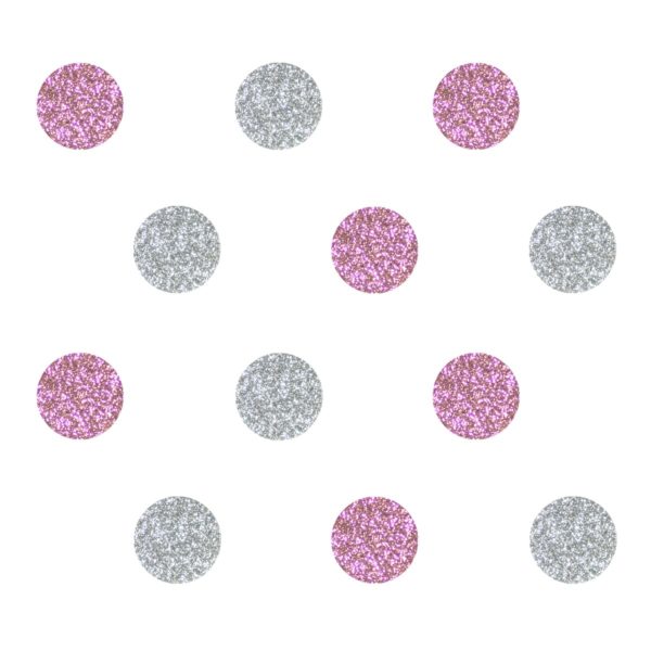 Glitter Stippen Mix 9 - Strijkbare Stickers