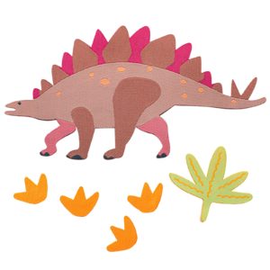 Dino Stegosaurus - iron on sticker