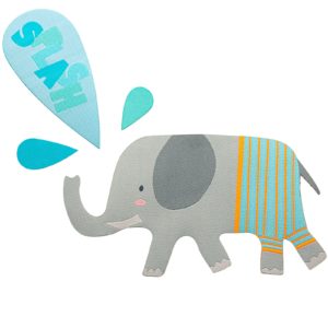 Elephant - iron on sticker