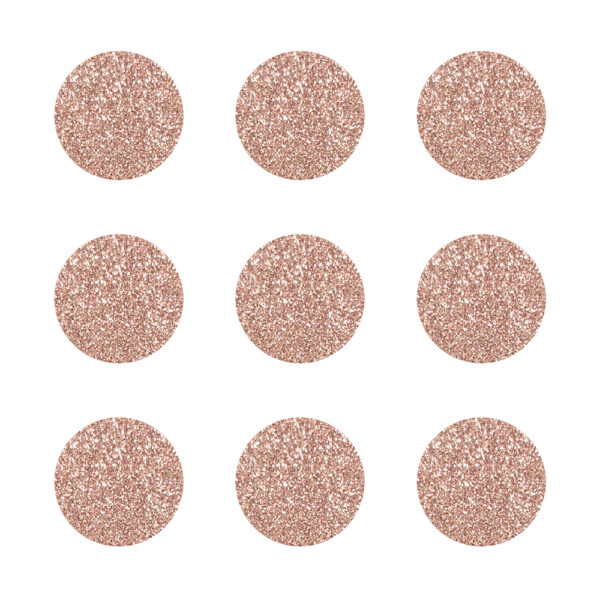 Glitzerpunkte rosegold – zum Kleben