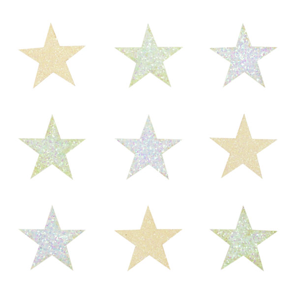 Glitter stars nordic stars - for gluing