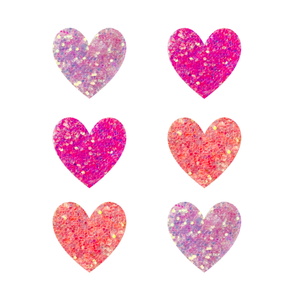Glitzerherzen luxury glitter – zum Kleben