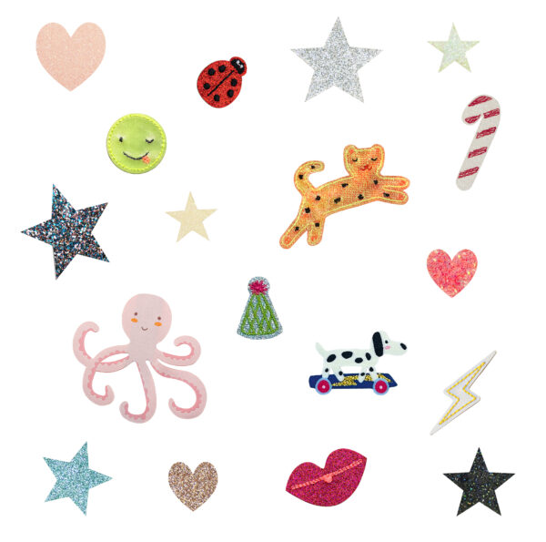 Partyset Little Glitter – zum Kleben